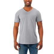 Fruit of the Loom Mens' and Big Men's Soft Short Sleeve Lightweight V Neck T-Shirt - 4 Pack, Up To Size 3XL