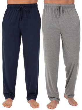 Fruit of the Loom Men's and Big Men's 2-pack Jersey Knit Sleep Pant