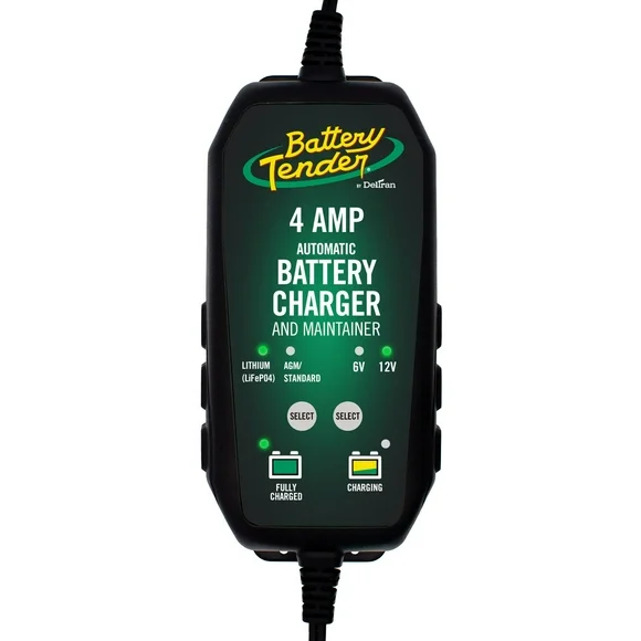Battery Tender 4 Amp, 6V or 12V Selectable Battery Charger