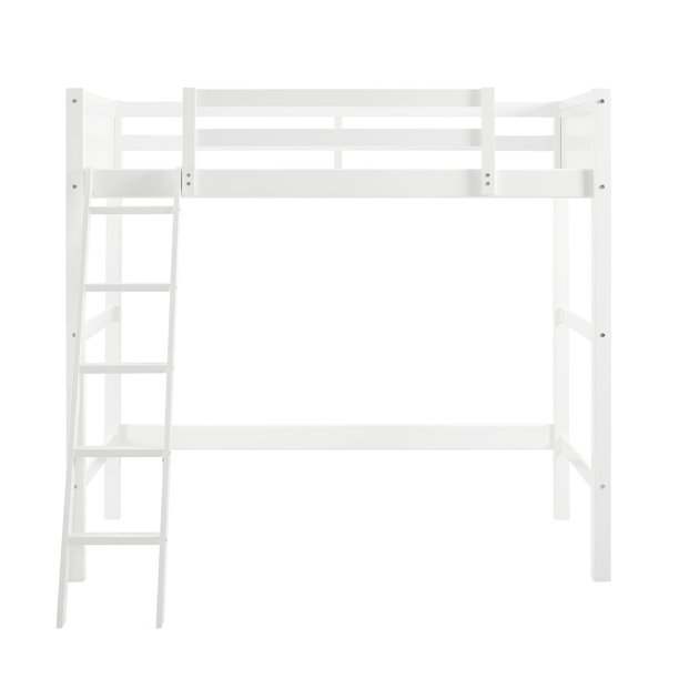 Your Zone Kids Wooden Loft Bed With, Your Zone Twin Wood Loft Bed