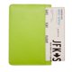 image 2 of ili New York Leaf Leather Passport Cover With Slide Pocket New