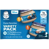 Title: (Pack of 12) Gerber 2nd Foods Meats Variety Pack with Chicken and Turkey, 2.5 Oz Jars