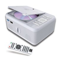 RCA LCD Home Theater Projector with DVD Player and Bluetooth, White , RPJ140