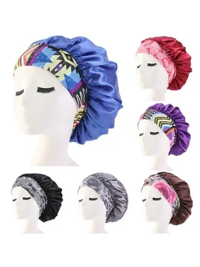 Pudcoco Women Satin Headscarf Sleeping Bonnet Hair Wrap Cap Hat Headband