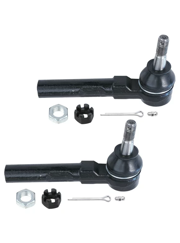 Detroit Axle - Front Outer Tie Rod Ends Replacement for Chevy Malibu Pontiac G6 Saturn Aura - 2pc Set
