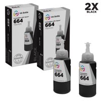 LD Compatible Epson 664 / T664 / T664120 Set of 2 Black Ink Bottles for use in Expression ET-2500, ET-2550, ET-2600, ET-2650 & WorkForce ET-16500, ET-4500, ET-4550