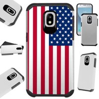 Fusion Guard Phone Case Cover For Samsung Galaxy J3 (2018) | J3 Orbit | J3 Achieve | Express Prime 3 (American US Flag)