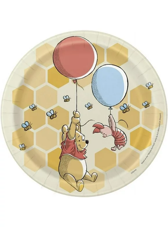 Winnie the Pooh - Happy Honeycomb Dessert Plates (8 pcs - 7 Inches)