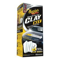 Meguiar's Smooth Surface Clay Kit - Safe and Easy Car Claying for a smooth as Glass Finish, G191700