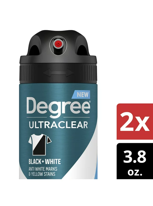 Degree Men UltraClear 72H Antiperspirant Deodorant Dry Spray Black+White Fresh 3.8 oz, Count