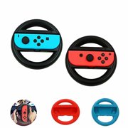 2 Pack Joy-Con Wheel for Nintendo Switch Gamepad Racing Wheel Game Accessories Joy-Con Game Controller Steering Wheel Game No include Joy-Cons (Black)
