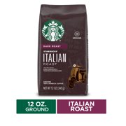 Starbucks Dark Roast Ground Coffee  Italian Roast  100% Arabica  1 bag (12 oz.)