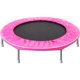 image 1 of 38 Inch Mini Trampoline, Rebounder Trampoline with Safety Tough Springs Pad for Adults and Kids, Indoor Outdoor Body Fitness Exercise Training, Workout Cardio Training Max Load 180lbs,Pink