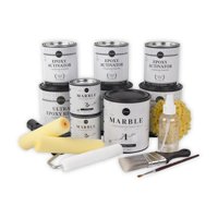 White Marble Countertop Paint Kit