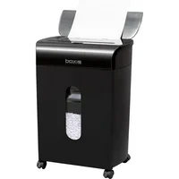 Boxis AutoShred 50-Sheet Auto Feed Microcut Paper Shredder - Black - Includes a 12 Pack of ShredCare Lubricant Sheets