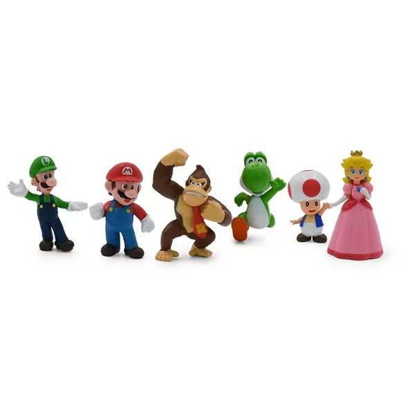 Super Mario Brothers Figures Set, Pack of 18 Main Characters