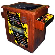 Pac-Man Pixel Bash Cocktail Arcade Game Machine with Woodgrain Finish by Namco