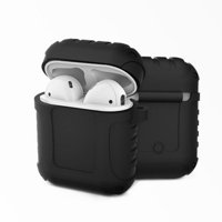 Earphones Headphone Full Protective Cover Waterproof Shockproof Case Silicone Cases with Hook for Airpods Green