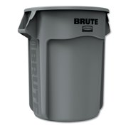 Brute Heavy-Duty Round Trash Can Without Lid, Gray, 55 Gallons