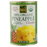 (2 Pack) Native Forest Organic Pineapple Chunks, 14 Ounce Cans