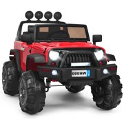 Gymax Electric Kids Ride On 12V Truck Car w/ MP3 Remote Control Red
