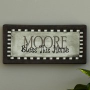 Personalized "Bless This Home" Canvas Wall Decor, Available in Multiple Colors
