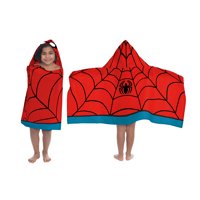 Marvel Ultimate Spiderman Red and Blue Hooded Towel, 1 Each