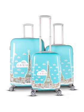 Gabbiano Paris Collection 3-Piece Hardside Expandable Spinner Luggage Set
