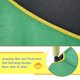 image 2 of 5ft Kids Trampoline with Safety Enclosure Net, Stainless Steel Outdoor Indoor Mini Recreational Trampoline for Toddlers Boys Girls Birthday Gift, Green Yellow