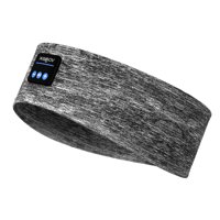 Seenda 5.0 Bluetooth Sleep Headphones Soft Wireless Music Sport Headbands, Headsets with Speakers Perfect for Workout, Running, Yoga (Gray)