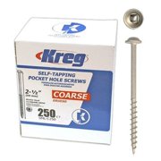 Kreg #8 x 2-1/2 in. Washer-Head Pocket Screws (250-pack)