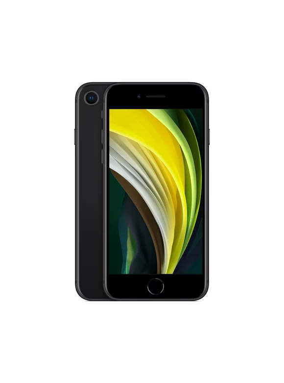 Straight Talk Apple iPhone SE 2ND GEN, 64GB, Black - Prepaid Phone (Locked to Straight Talk) (Refurbished)