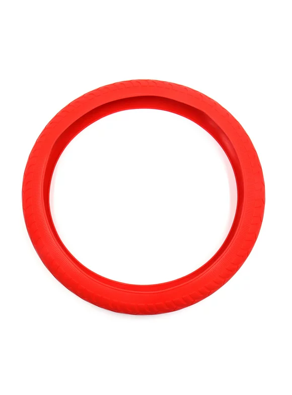 Unique Bargains Universal Red Silicone Anti-Slip Steering Wheel Cover Protector for Car Vehicle