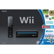 Refurbished Wii Console Black With Wii Sports & Wii Sports Resort