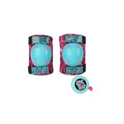 LOL Surprise Signature Series Protective Knee Pads & Elbow Pads for Kids Bike with Bonus Bell, for Ages 5 to 8