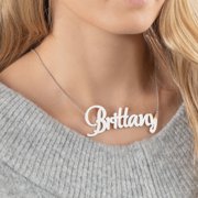 Personalized Women's Outrageous Oversized Nameplate Necklace