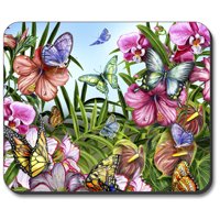 Art Plates Mouse Pad - Blue Butterflies Butterfly Bug