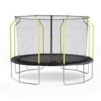 Plum Play Wave 14' Trampoline, with Safety Enclosure, Black/Green