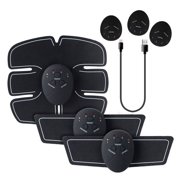 3 In 1 Rechargeable Abdominal Muscle Fitness Trainer EMS Body Stimulator Training Toner Kit