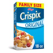 Kellogg's Crispix Breakfast Cereal, Original, Family Size, Good Source of 8 Vitamins and Minerals, 18oz