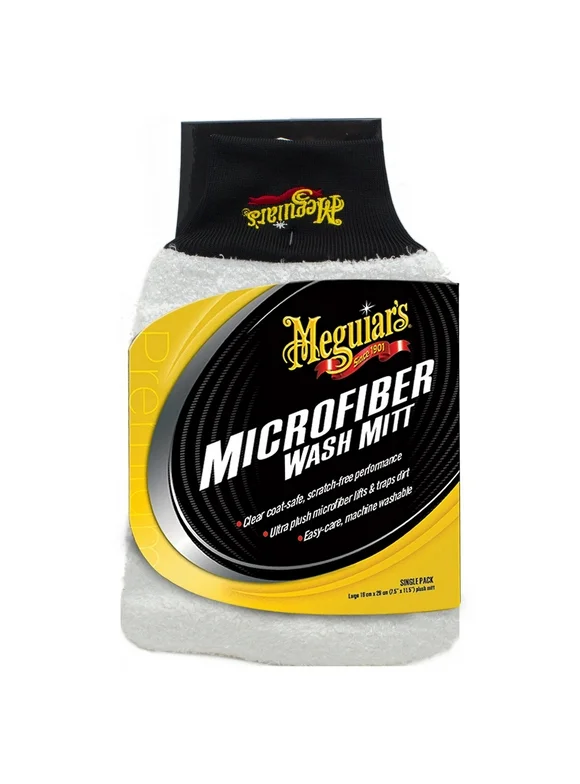 Meguiar's Microfiber Wash Mitt, X3002, 1 Pack