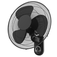 Pelonis 16" 3-Speed Oscillating Wall Mount Fan, Model# FW40-F3B, Black