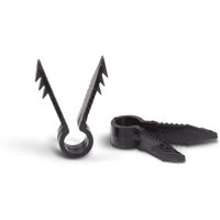 THE CIMPLE CO - Push In Clips - Quality Plastic Cable Clips Stucco Tools - Pack of 100 - Black