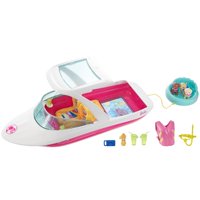 Barbie Estate Dolphin Magic Ocean View Boat with 3-Puppies & Accessories