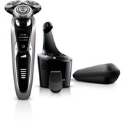Philips Norelco 9300 Rechargeable Wet & Dry Electric Shaver with Smartclean, Travel Case, Click-On Precision Trimmer, S9311/84