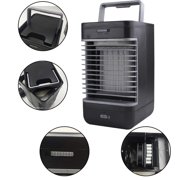 AMGRA Air Conditioner Fan, Small Personal USB Air Cooler Desk Fan Mini Air Purifier Humidifier Cooling with Portable Handle for Home Room Office