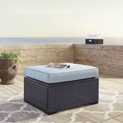 Crosley Furniture Biscayne Ottoman With Mist Cushions