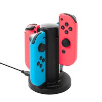 Joy Con Charger for Nintendo Switch , 4 in 1 Joy-Con Charging Dock Station with Individual LED Charge Indicator and USB Cable for Nintendo Switch JoyCon Controller Accessories by Insten
