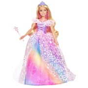 Barbie Dreamtopia Royal Ball Princess Doll, Blonde Wearing Glittery Rainbow Ball Gown