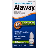 Bausch + Lomb Alaway Ketotifen Fumarate Antihistamine Eye Drops, 0.34 Fluid Ounce